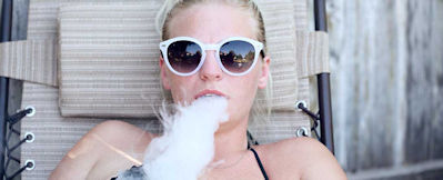 Some hotels allow vaping in the open areas, make sure to check before booking.